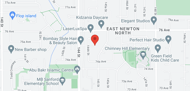map of 14477 75 AVENUE